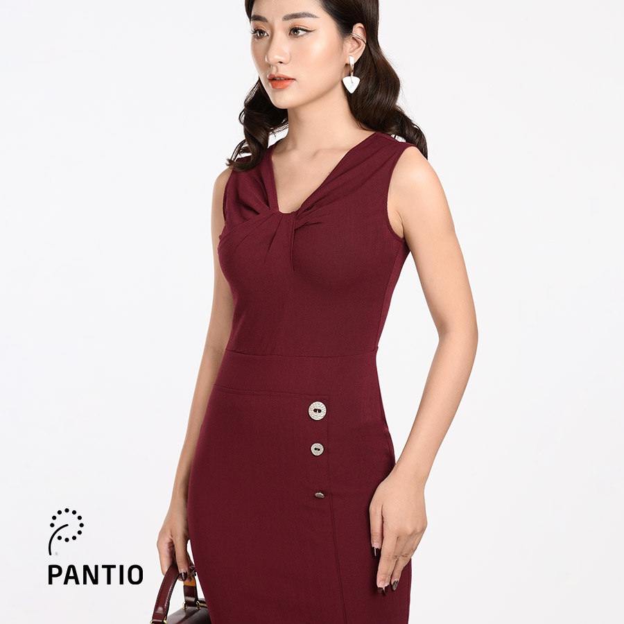 Đầm dạo phố cổ tim cách điệu FDP92287 - PANTIO