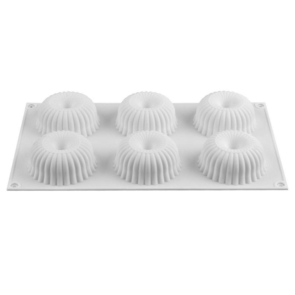 Khuôn Làm Bánh Donut 3D 6 Ngăn Tiện Lợi