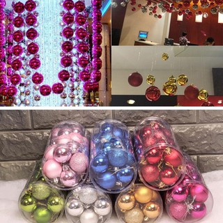 Set 24 trái châu trang trí thông noel