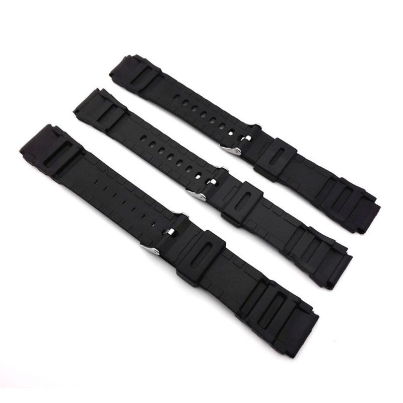 ✿CRE Silicone Rubber Watch Strap Band Deployment Buckle Diver Waterproof 18mm - 22mm