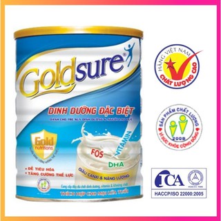 Sữa bột dinh dưỡng đặc biệt cho người bệnh và suy nhược cơ thể Goldsure lon 900g