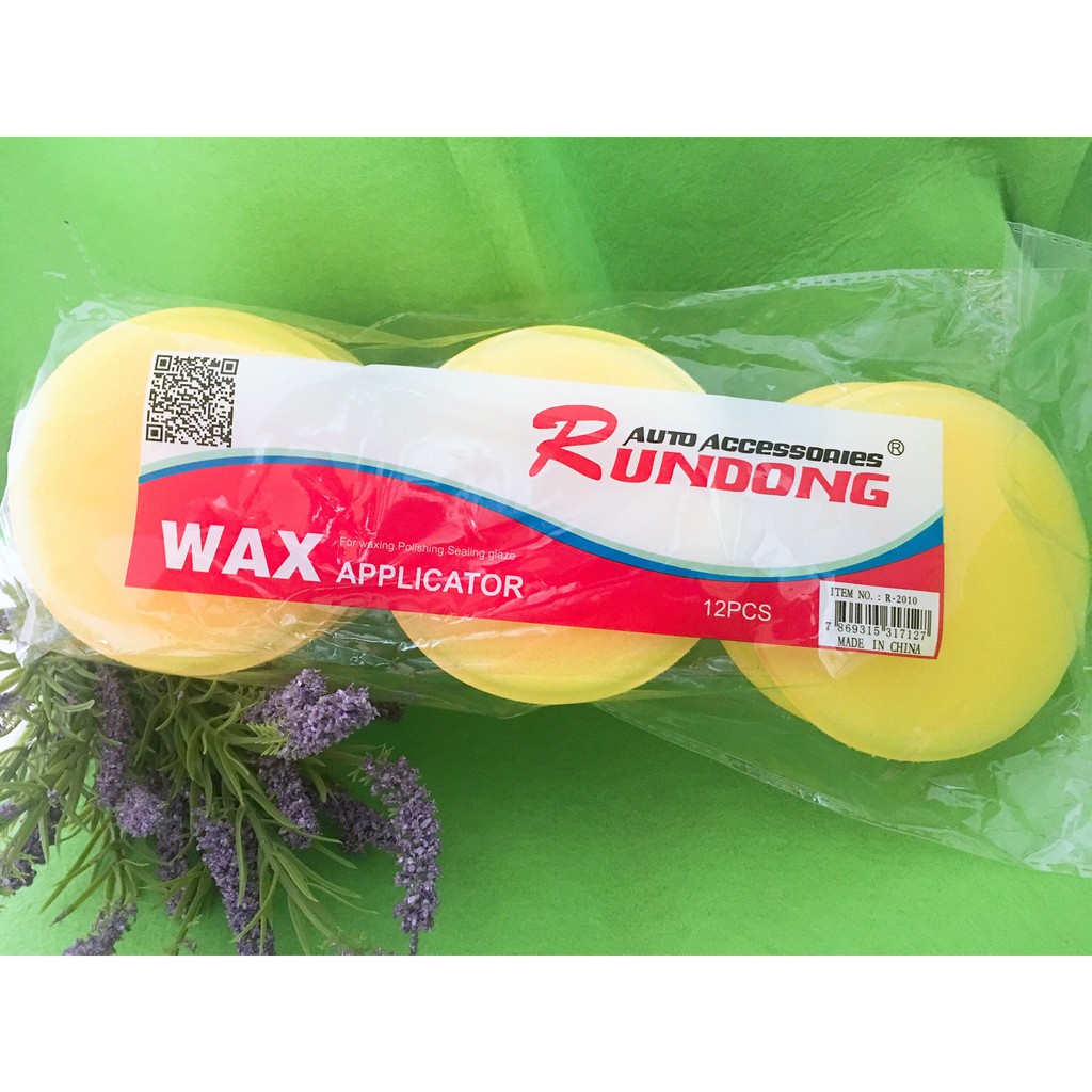 Combo 03 Miếng Mút Thoa Wax, Đánh Bóng Sơn, Thoa Chất Dưỡng - Wax Applicator