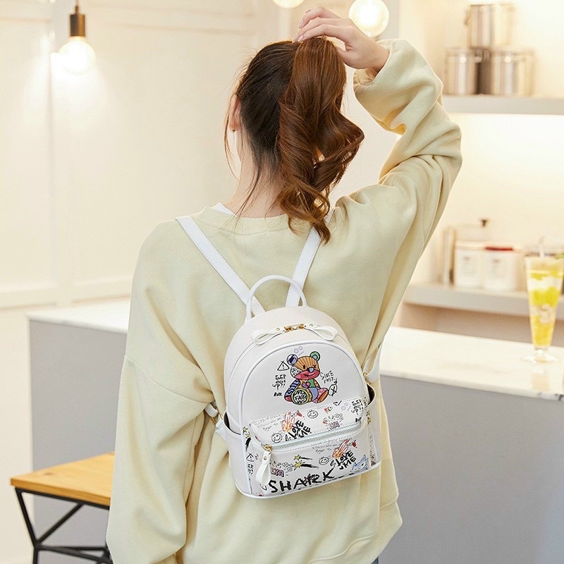 Balo Mini Size 23 Hình Gấu Mẫu Mới Hót , Balo Nữ (Video + Ảnh Thật)