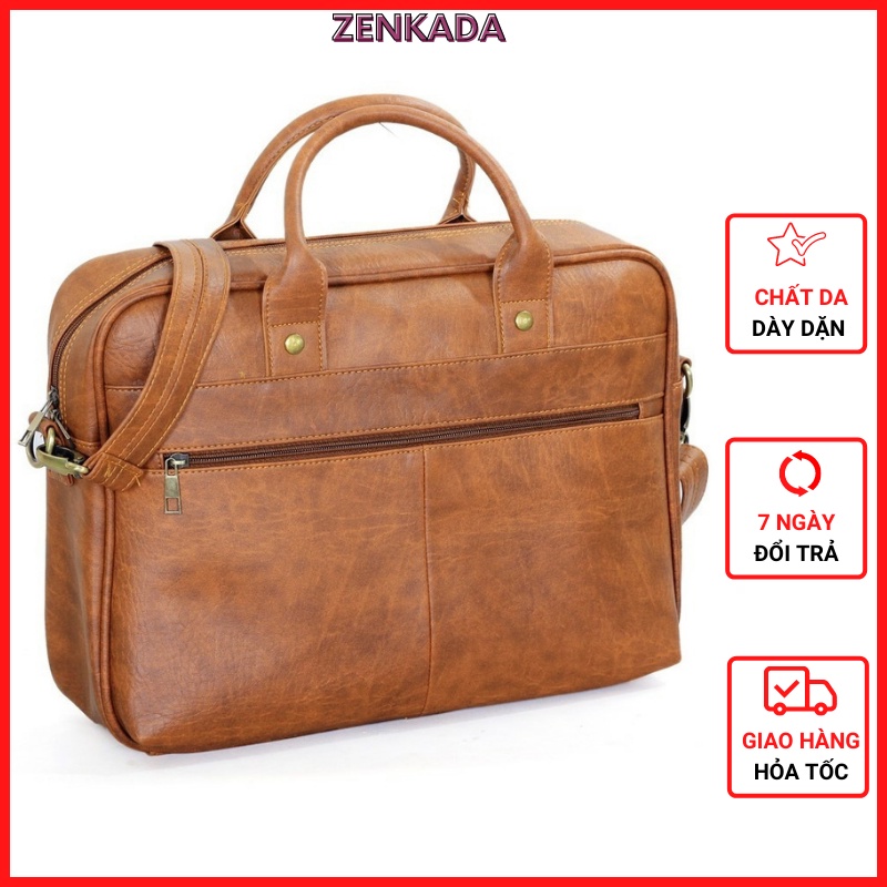 Túi xách nam, túi xách công sở đựng laptop Zenka lịch lãm và trang trọng_ZKC10_1