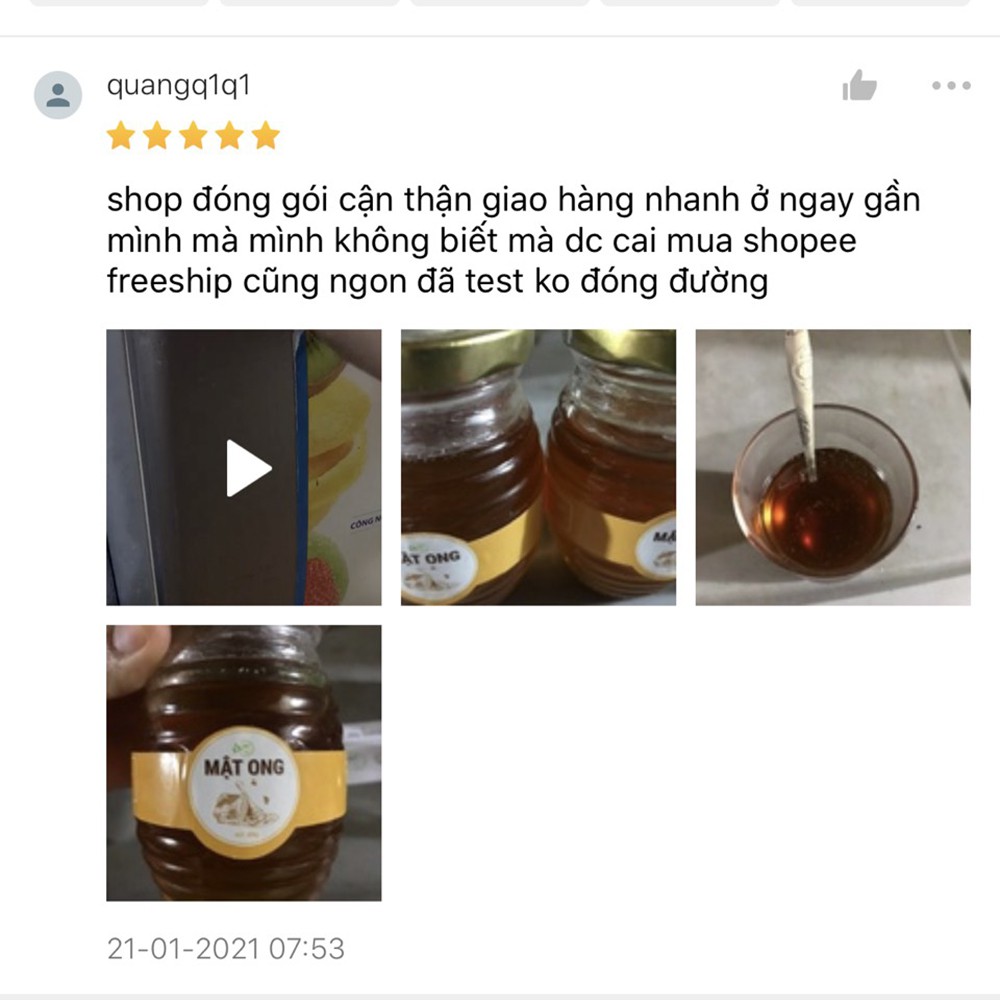 Mật ong rừng nhãn nguyên chất, loại thật, tự nhiên không pha tạp - HNT NATURAL PRODUCT MO900