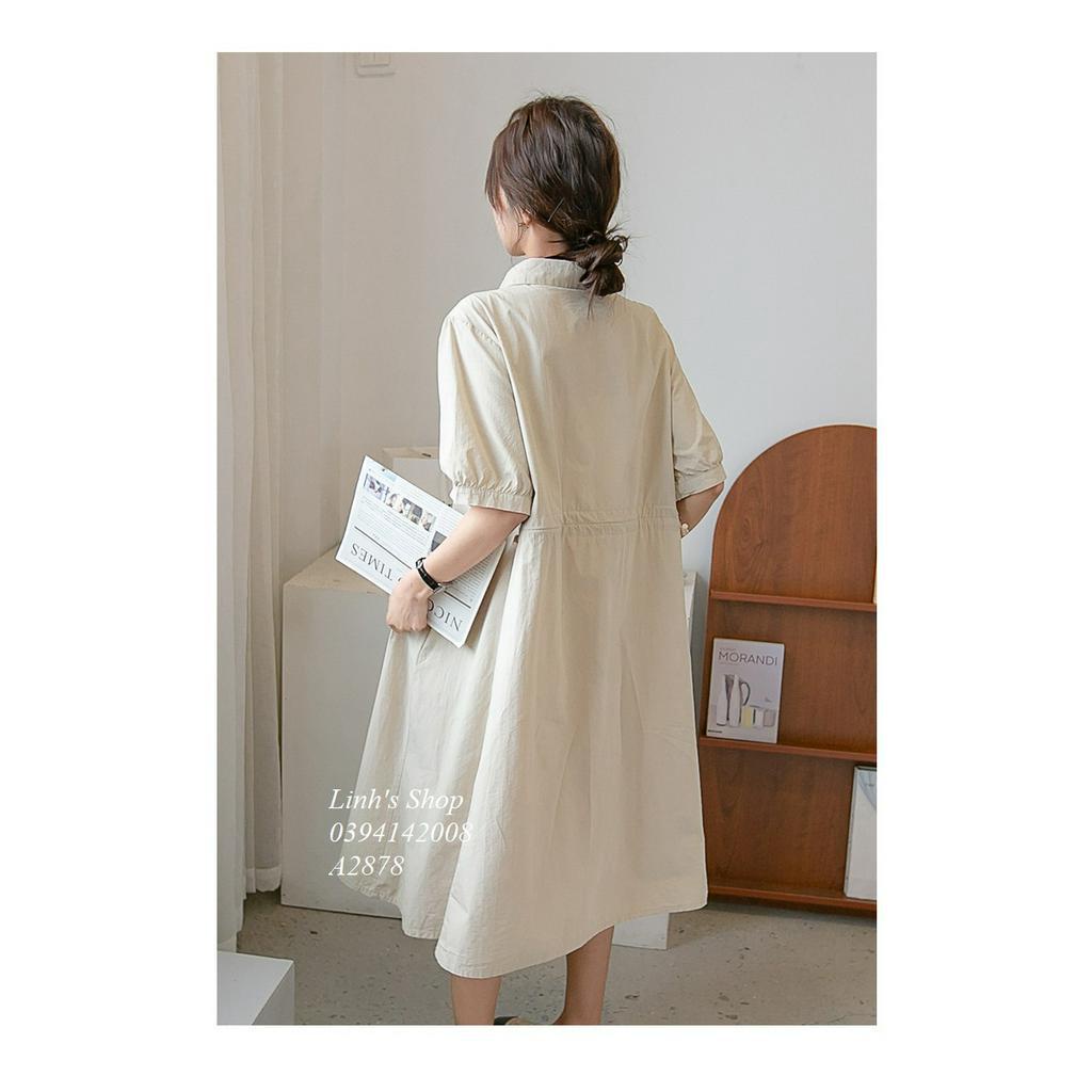 Váy Đầm Suông Dây Rút Bụng A2878