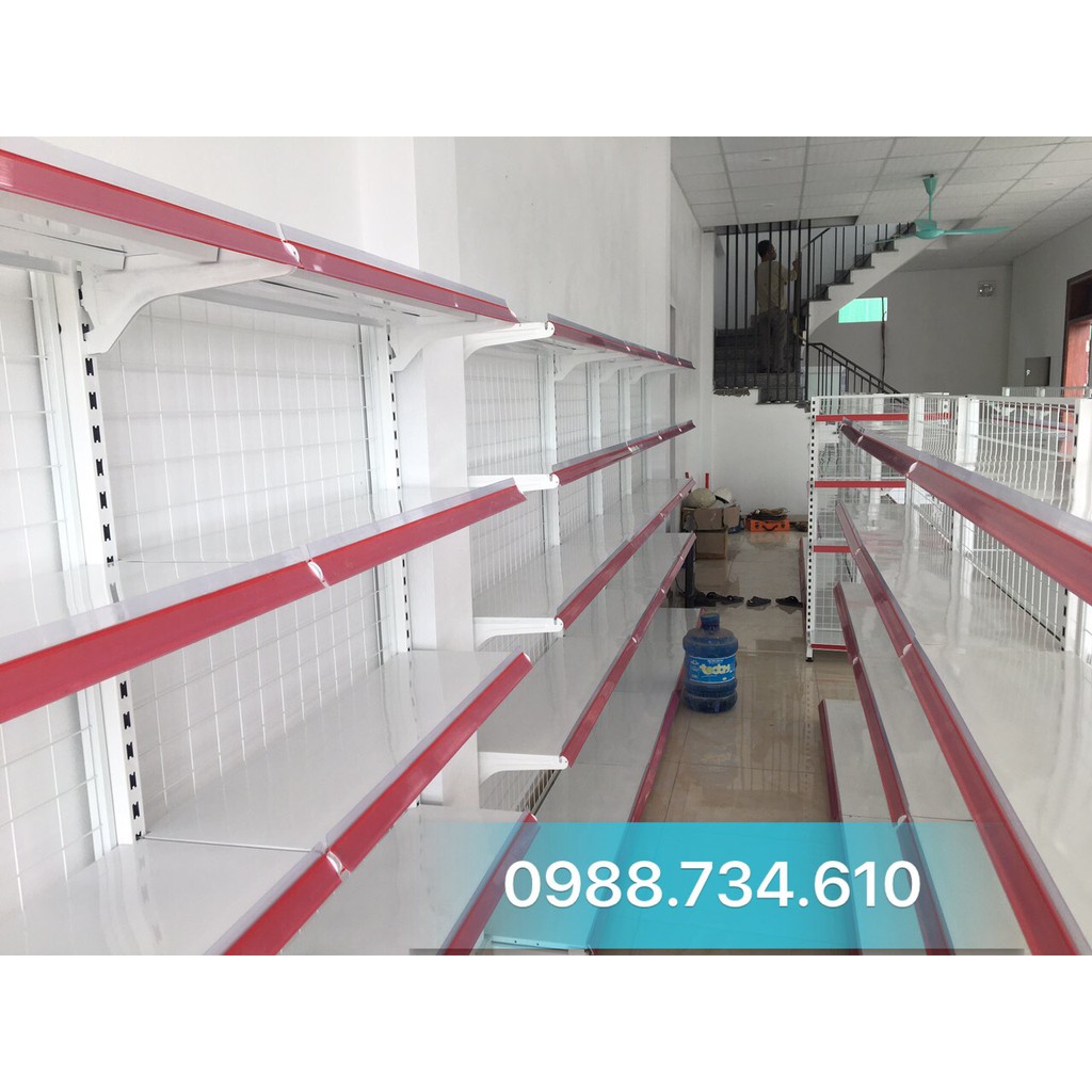 Kệ để hàng sát tường cao 1.8m dài 0,9m 5 tầng