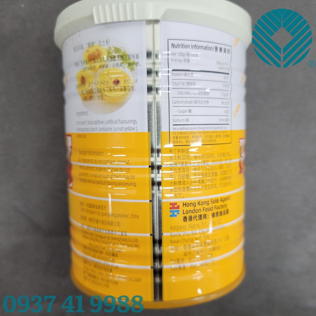 Bột Lion Custart Eufood 300G