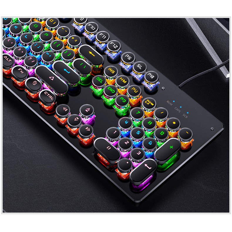 Loa Chuyên Gaming Máy Tính Soaiy SH39 - Bàn Phím Cơ Viền Bạc, Đồng Hồ Gương, Loa Bluetooth LED RGB - BẢO HÀNH 12 THÁNG