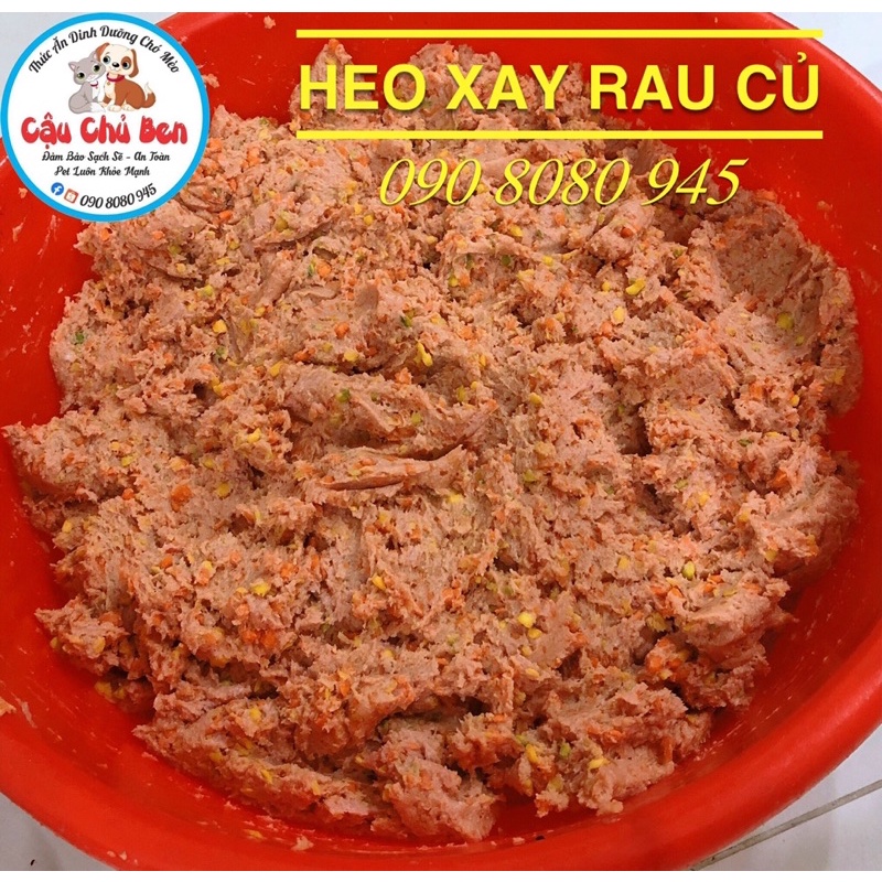 (Sỉ 10kg) 1KG HEO XAY RAU CỦ-(HOẢ TỐC)
