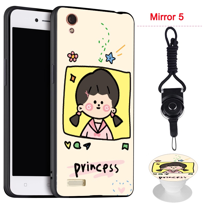 Ốp Điện Thoại Chống Sốc Bảo Vệ Toàn Diện Kèm Dây Đeo Và Móc Xỏ Ngón Cho Oppo Mirror 5 / R1201