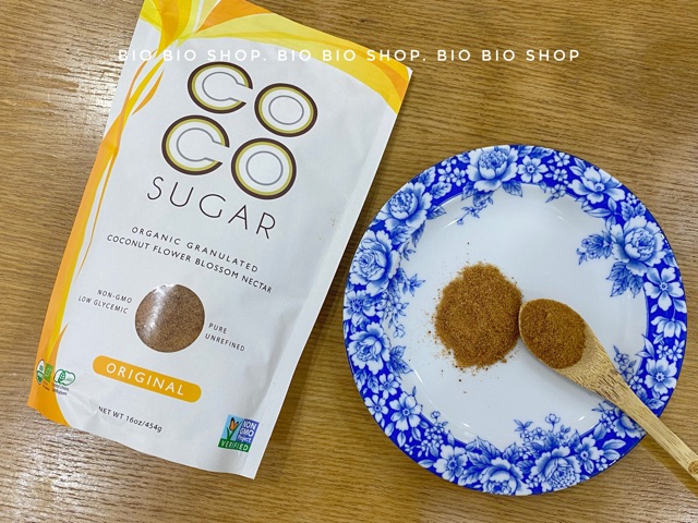 454g Đường dừa hữu cơ PT Coco Sugar bịch to organic đường mật hoa dừa