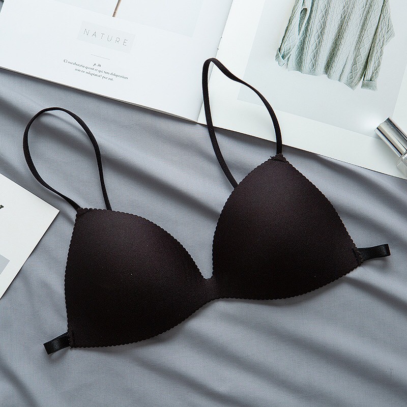 Áo Ngực Không Gọng Su Dây Mảnh 💖FREESHIP💖 Bra 2 Dây Cài Sau Đệm Mút Mỏng AMYBRA -A818 | BigBuy360 - bigbuy360.vn