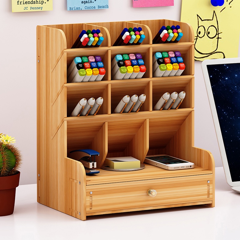 Hộp đựng bút Hộp đựng bút Bắc Âu thời trang sáng tạo thời trang dễ thương nữ tươi văn phòng máy tính để bàn học sinh văn