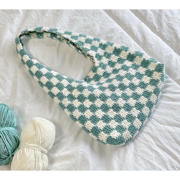 Túi Caro Len Handmade - Checkered Handbag