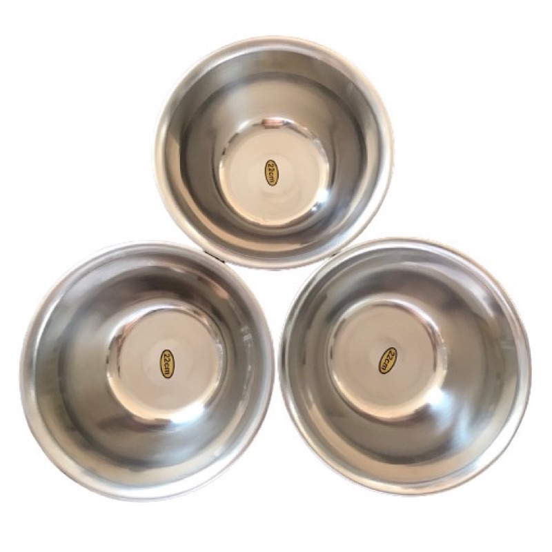 Bát inox đường kính 22cm bát vàng đường kính 20cm  dùng trong spa thẫm mỹ viện y tế
