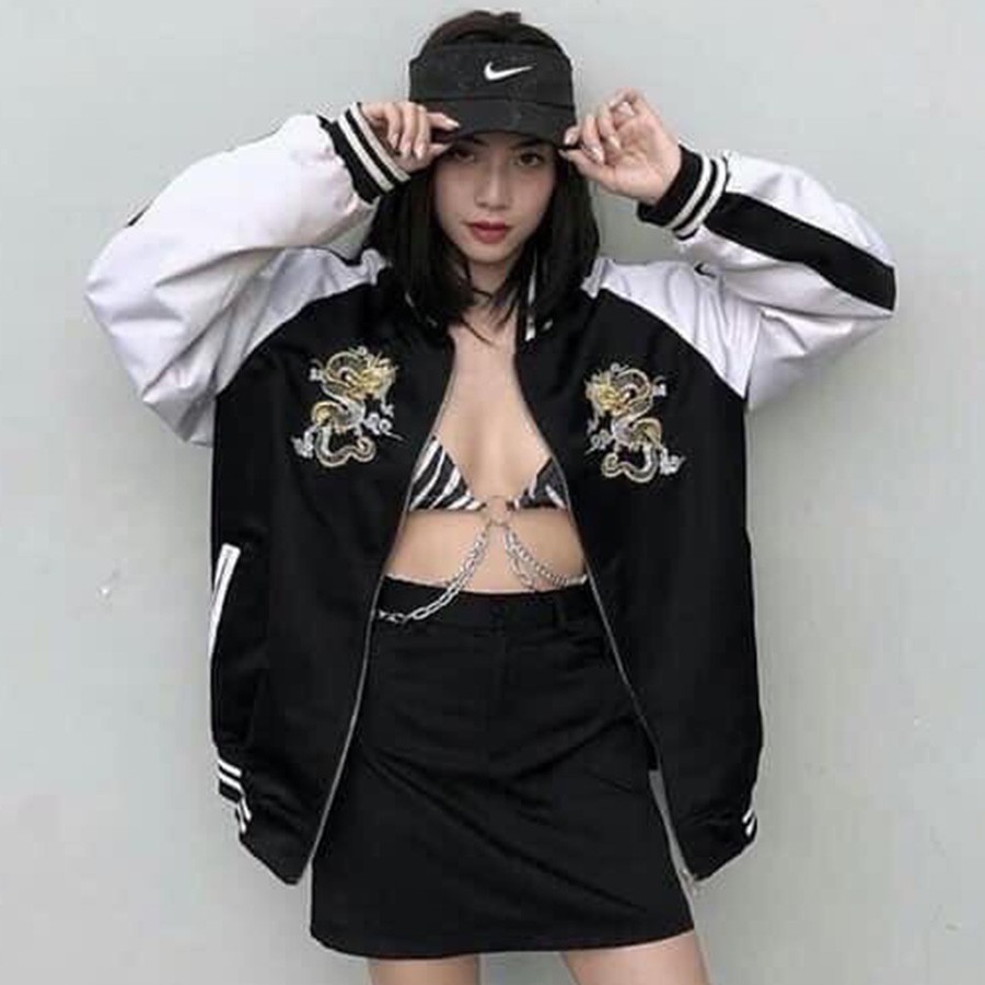 ÁO KHOÁC DÙ Bomber Dragon (M910 - In Rồng - Kèm Ảnh Thật) (KHOÁT STORE) | BigBuy360 - bigbuy360.vn