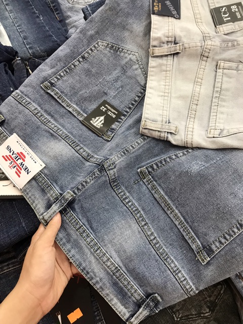 Quần jean dài nam, phối rách QN120