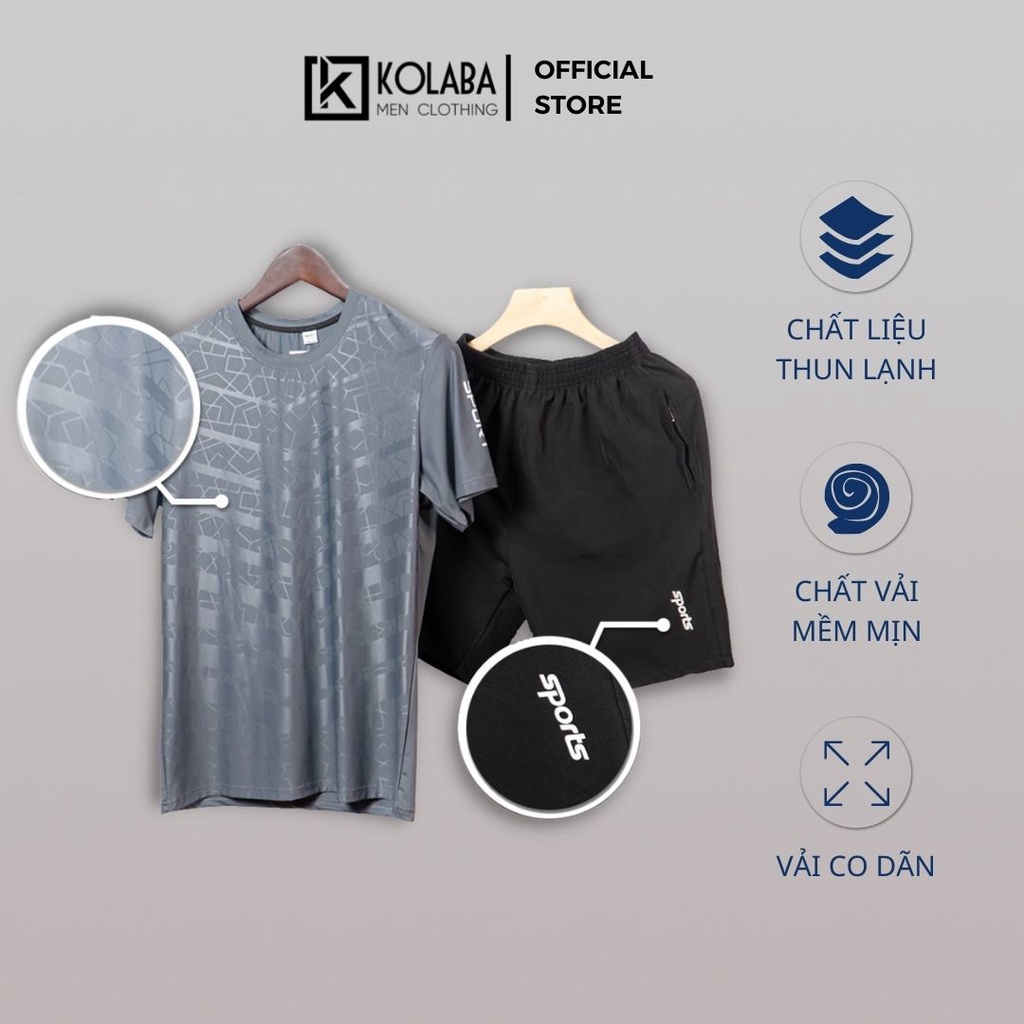 Bộ Quần Áo Thể Thao Nam Chất Thun Lạnh Co Giãn 4 Chiều 4 Màu SPORT - Mẫu MỚI Nhất BT09