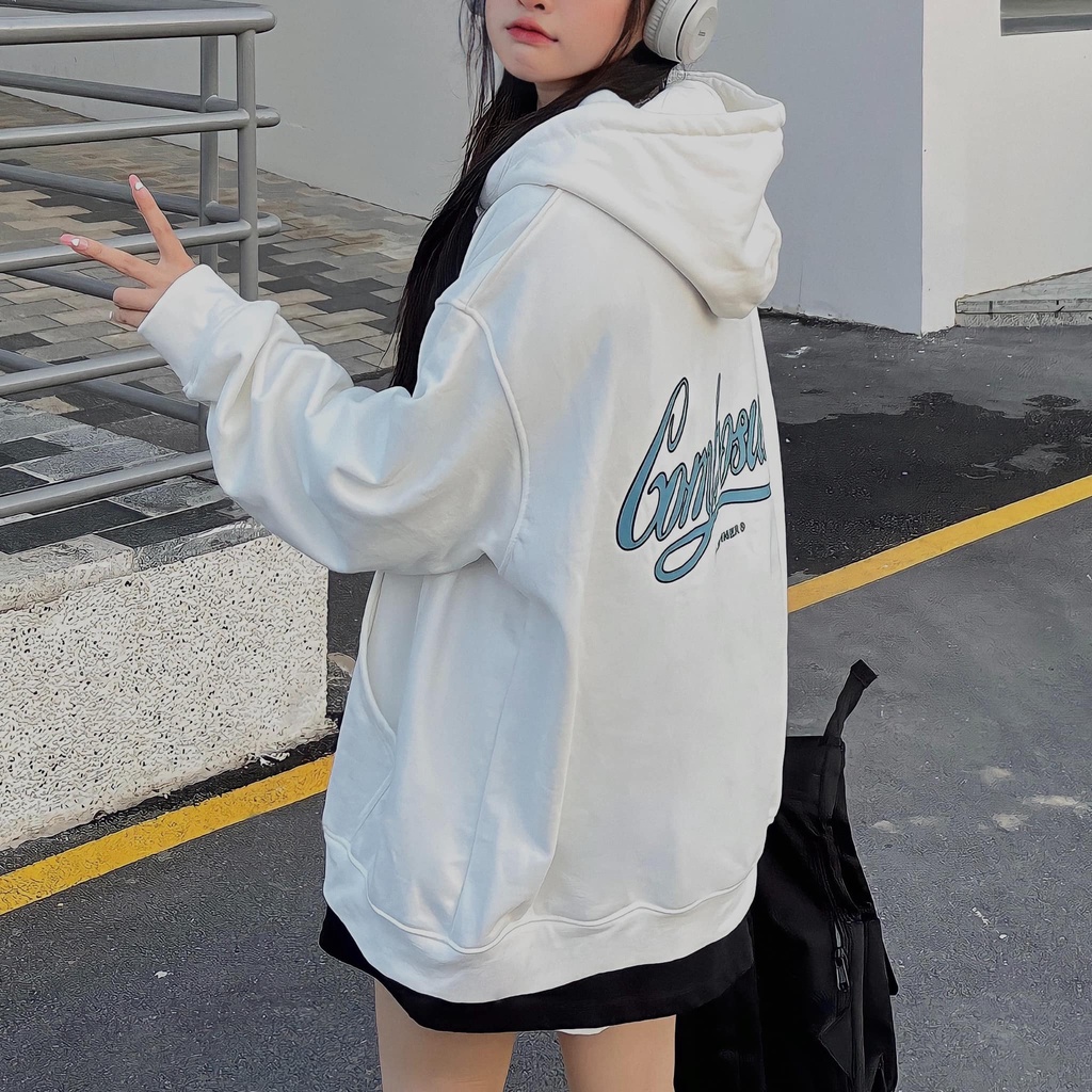Áo khoác hoodie nữ, khoác nỉ Killwinner bo zip mũ 2 lớp form rộng ulzzang mặc đôi hàn quốc local brand Cheapy C1035