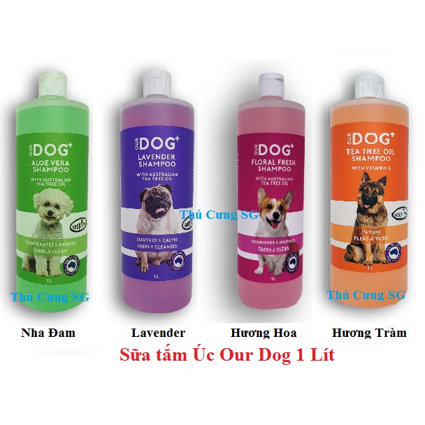 Sữa tắm Úc Our Dog 1 Lít dành cho mọi giống chó