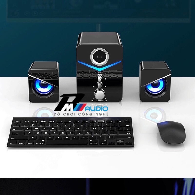 Loa máy tính để bàn,kết nối bluetooth 5.0 MC D221 SUPER BASS cực đã,có LED,dòng loa máy tính cao cấp cho laptop,pc,..