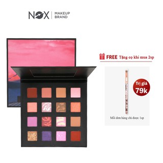 Bảng phấn mắt NOX 16 màu sắc tông lì và ánh nhũ lấp lánh dễ tán đều trang điểm lâu trôi 24g