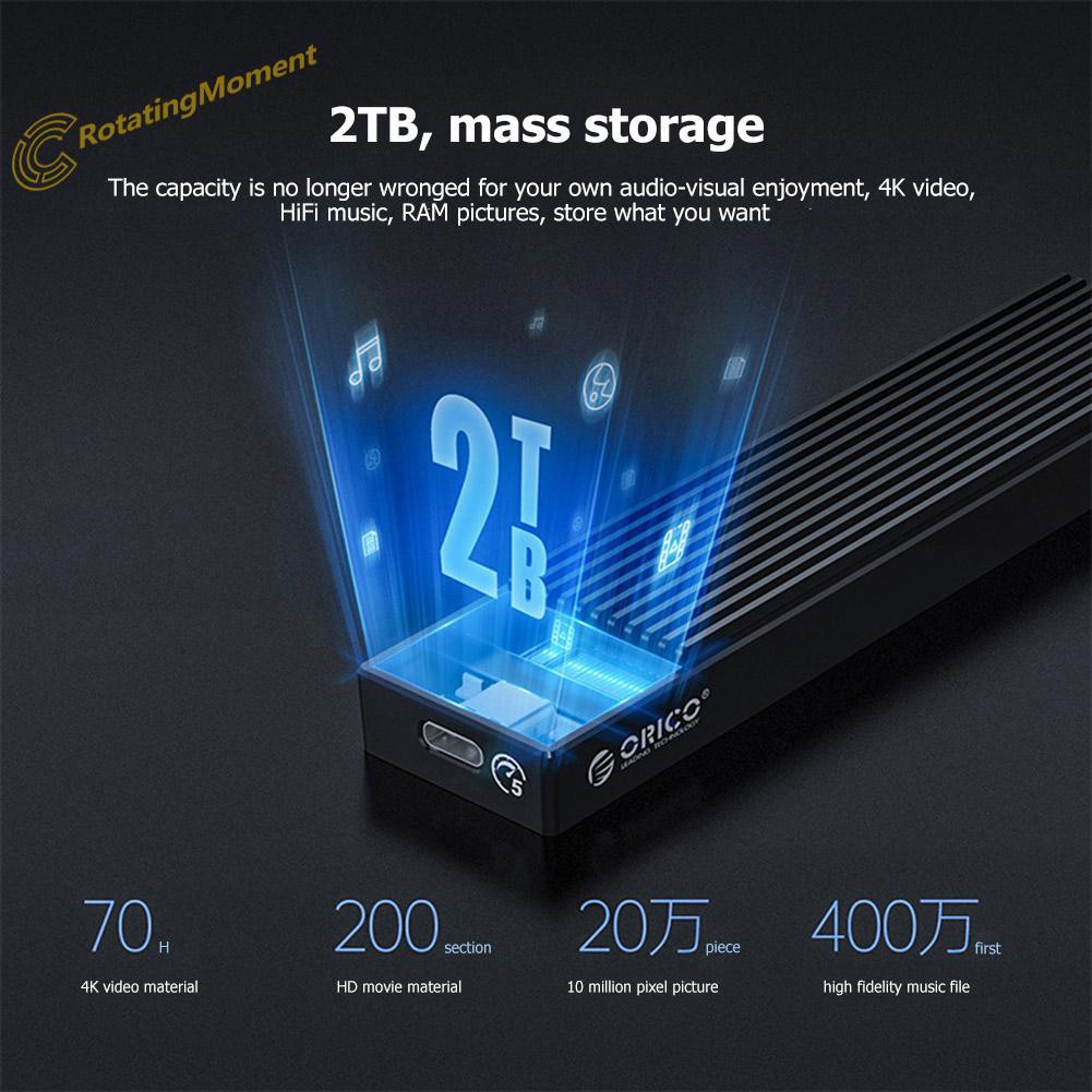 ORICO Vỏ Ổ Cứng Orico M2Pv-C3 Type-C M.2 Nvme Ssd Usb3.1 10gbps | BigBuy360 - bigbuy360.vn
