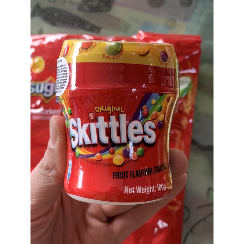 Hũ Kẹo WingLey’s Skittles Original Trái Cây 100g