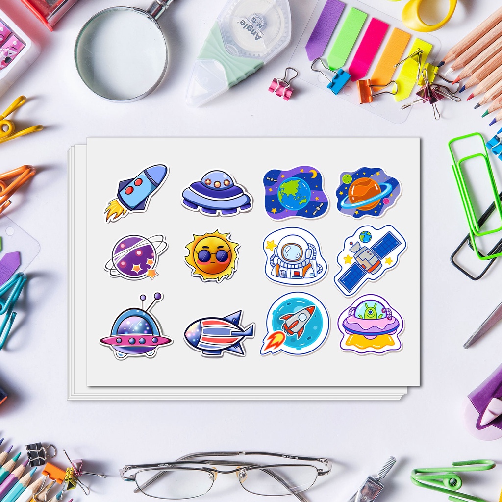 Cuộn Giấy Dán Bán Trong Suốt Khổ A4 210mm x 297mm Chống Thấm Nước Tự Dính Phù Hợp Cho Máy In EPSON CANON HP