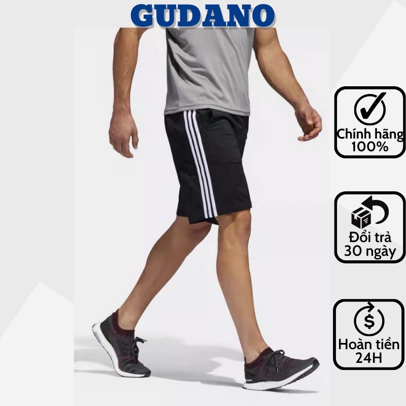 Quần Đùi Thể Thao 3 Sọc Nam Nữ Unisex | Quần Short 3 Sọc Form Chuẩn, Chất Dày Đẹp | GUDANO