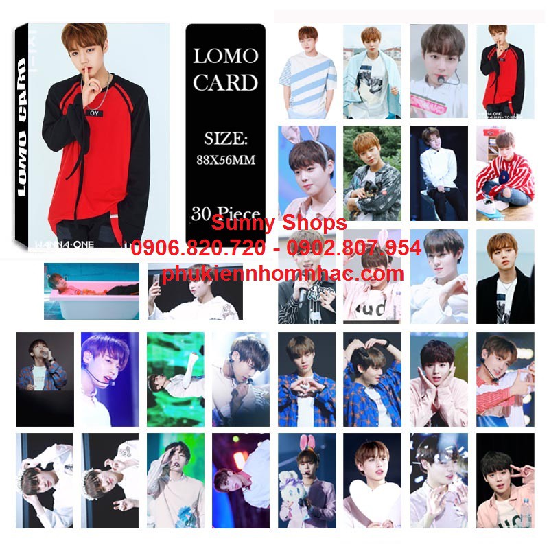  Lomocard hình Wanna One và các thành viên Daniel, Jihoon, Guanlin