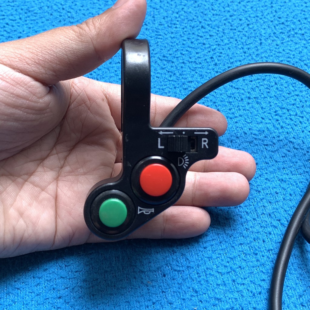 Cụm công tắc 3 nút gắn ghi đông xe máy