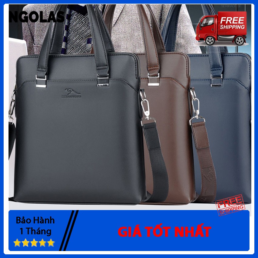 Túi xách công sở nam dọc cao cấp chống thấm nước DS8817 - Ngolas - Cặp Xách Da Nam Công Sở | BigBuy360 - bigbuy360.vn