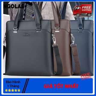 Túi xách công sở nam dọc cao cấp chống thấm nước DS8817 - Ngolas - Cặp Xách Da Nam Công Sở