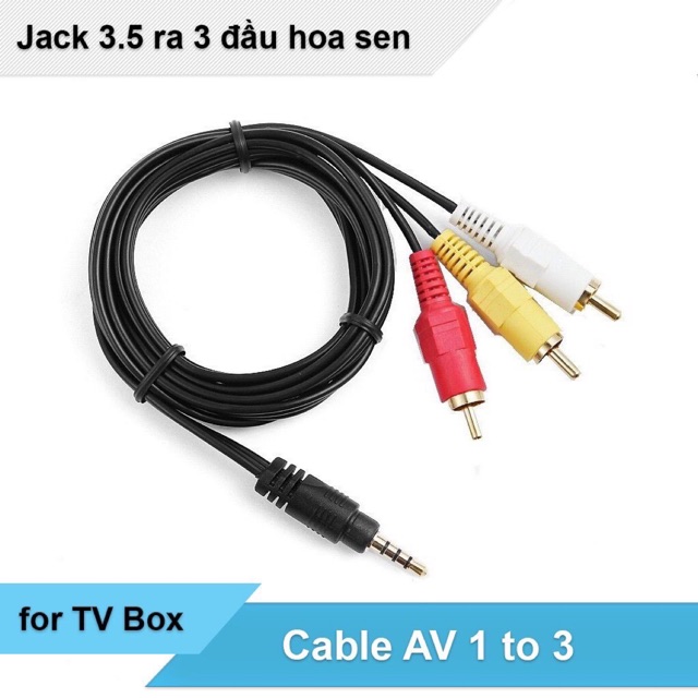 CÁP Av 3.5 ra 3 đầu bông sen hàng chuẩn jack cắm | Shopee Việt Nam