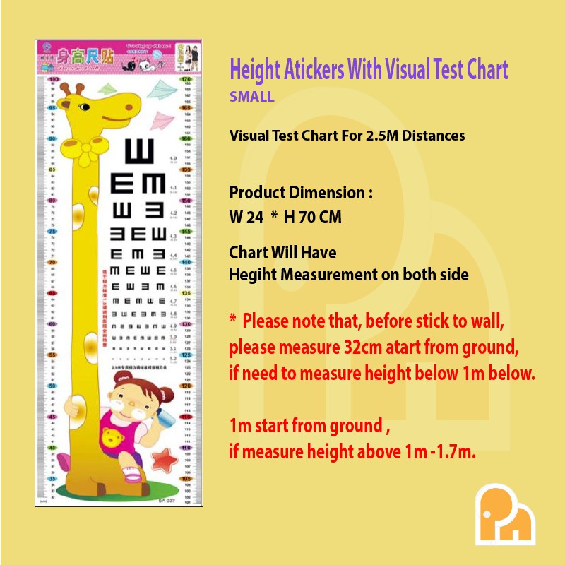 Miếng Dán Tường Hình Thước Đo Chiều Cao Cho Bé