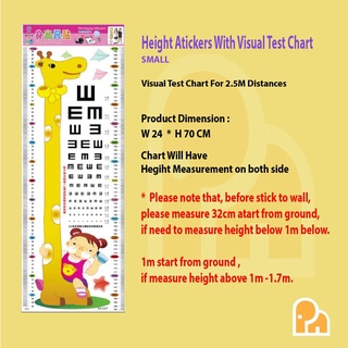 Miếng Dán Tường Hình Thước Đo Chiều Cao Cho Bé