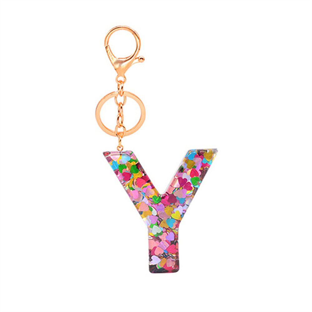 LANFY Set 26 Móc Khóa Kim Loại Hình 26 Chữ Cái Tiếng Anh