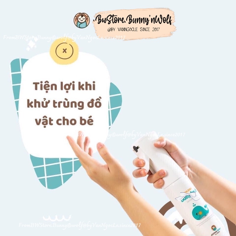 Xịt Diệt Khuẩn Và Khử Mùi Baby Fresh - Joona Baby Hàn Quốc Tiêu Diệt Vi Khuẩn Đến 99,99% An Toàn Cho Bé Từ 0M+