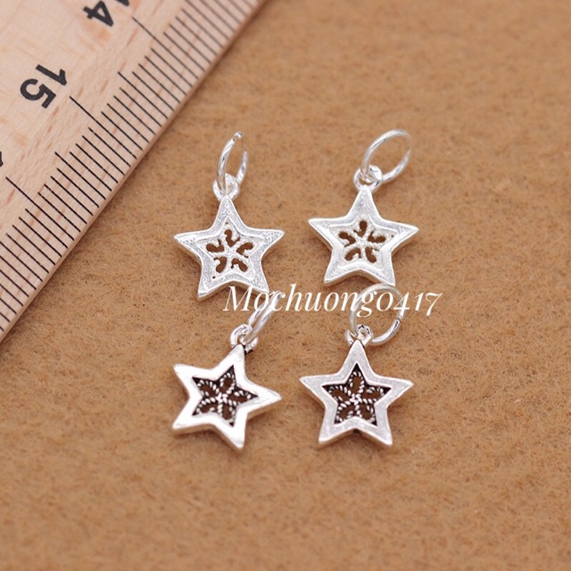 CHUYÊN SỈ  Charm ngôi sao bạc hàng siêu đẹp - Bạc tốt loại 1, PH264