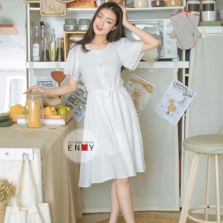 Đầm kiểu thắt eo ENVY D0926 vải xốp nhún nhẹ nhàng