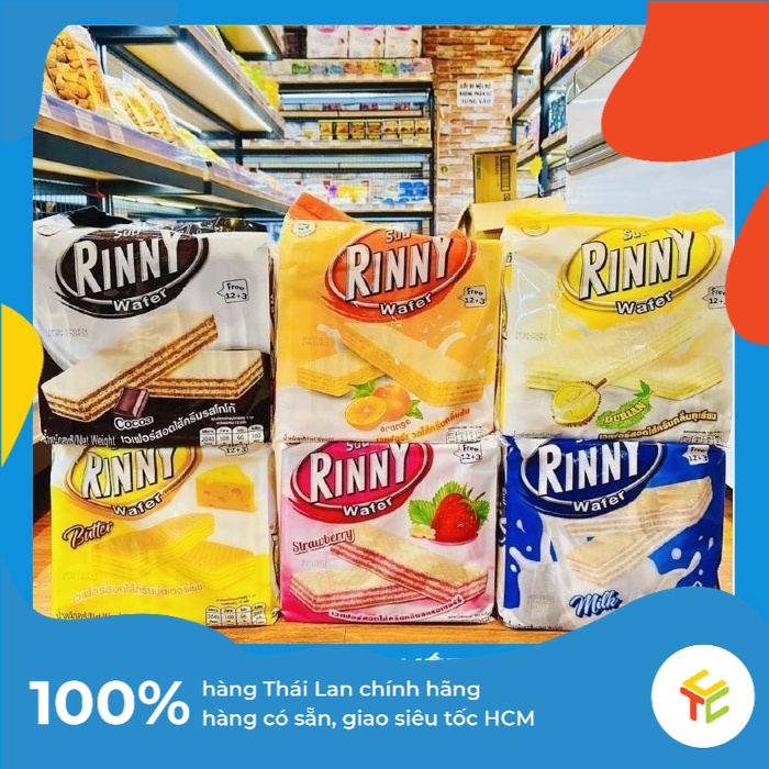 Bánh Xốp Rinny Wafer Thái Lan đủ 6 vị