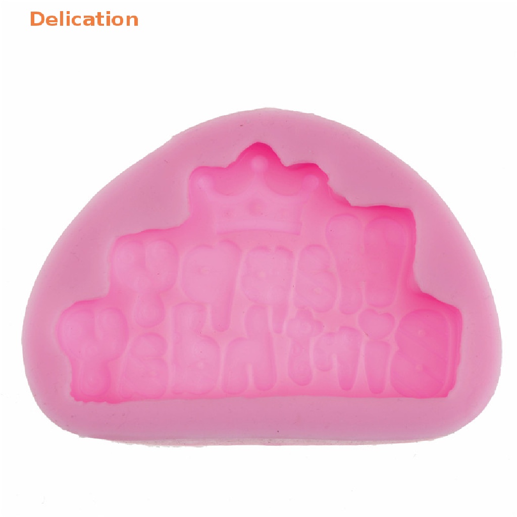 Khuôn silicone Tạo Hình Chữ happy birthday Trang Trí Bánh