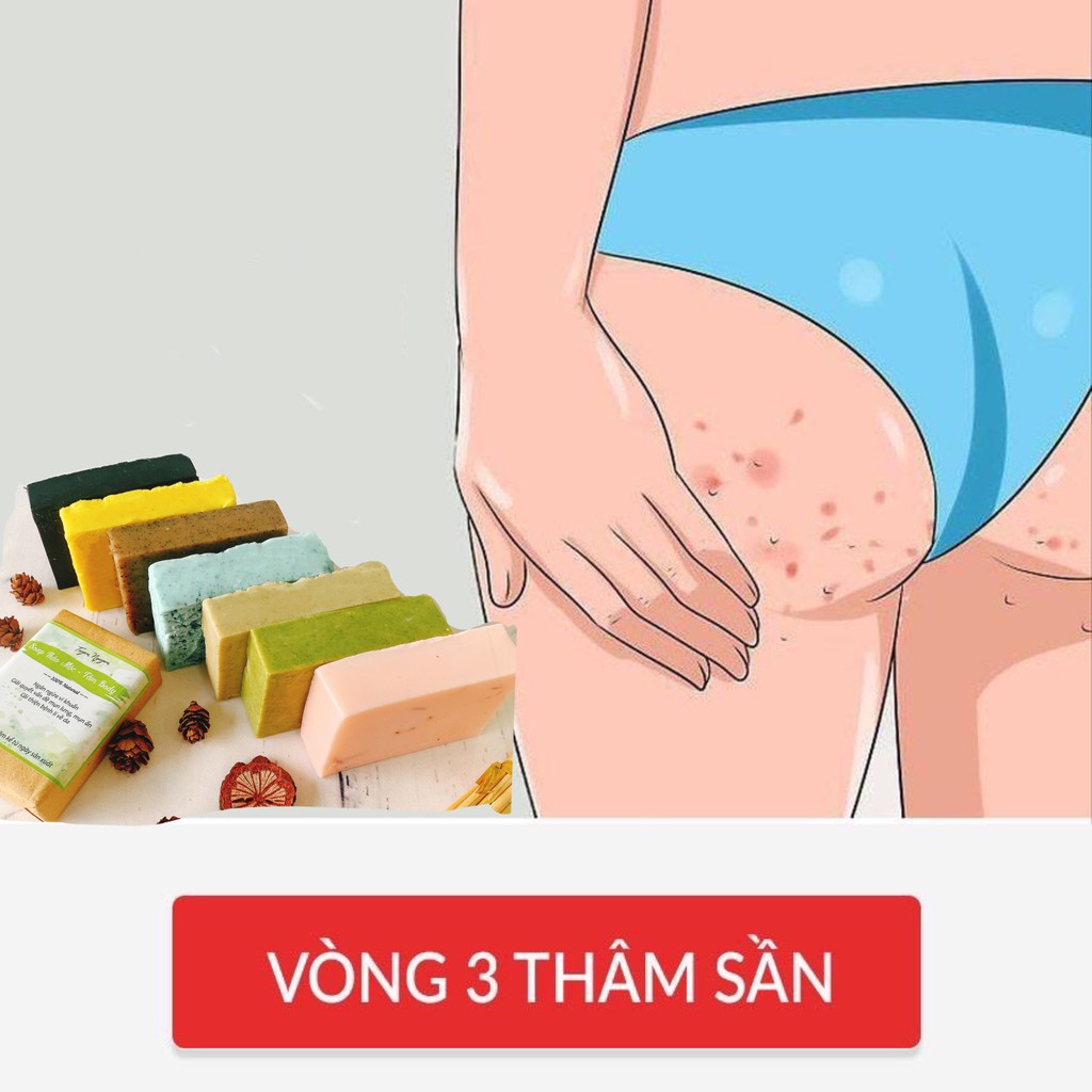 Xà Bông Thảo Mộc Mướp Đắng (khổ qua) handmade 100% thiên nhiên (tặng túi lưới tạo bọt)