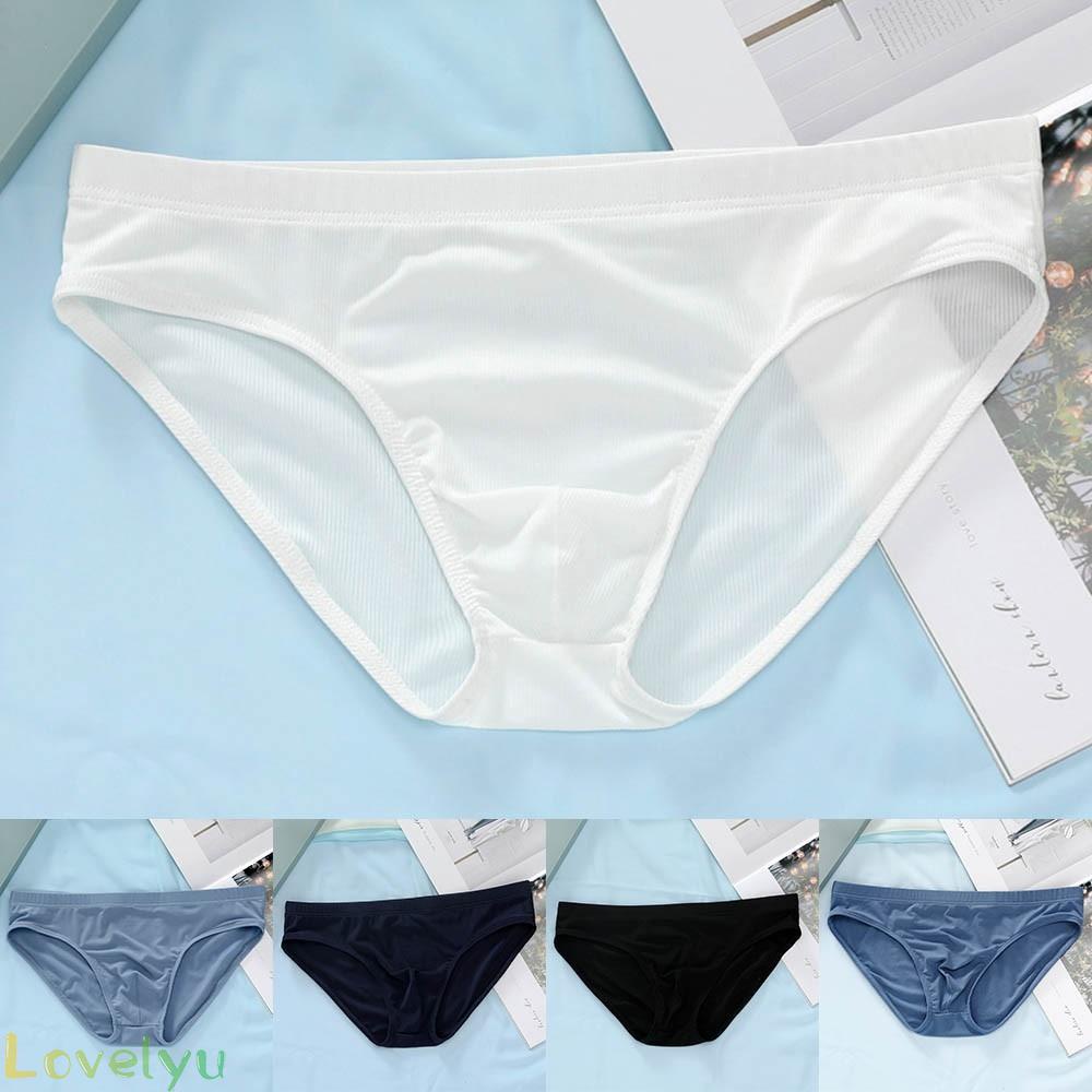 Quần lót 100% lụa mát thoải mái thoáng khí cho nam