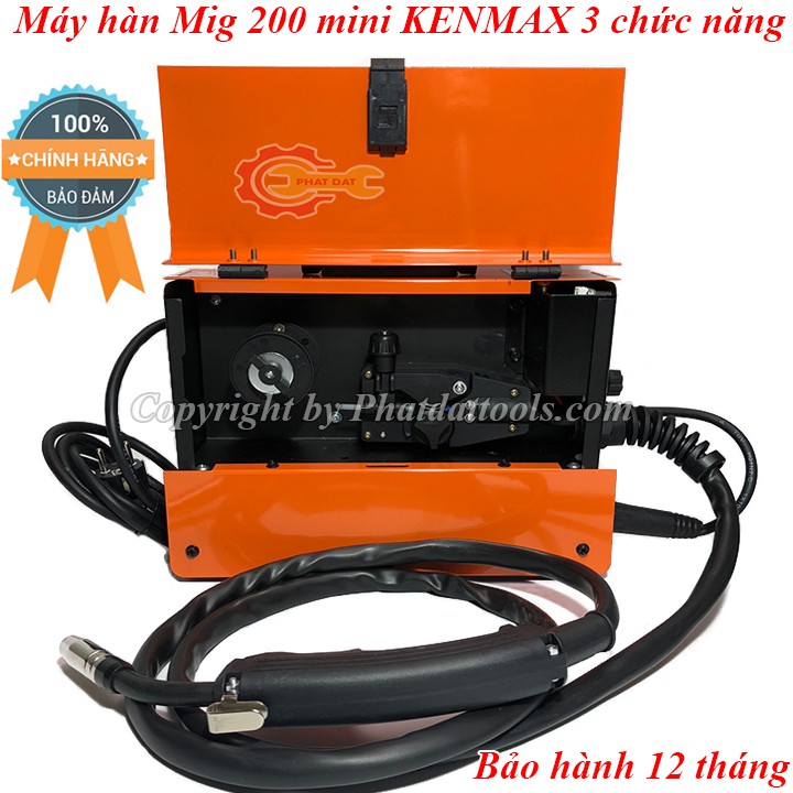 Máy hàn mig 200 mini KENMAX 3 chức năng-Máy hàn Mig không dùng khí-Công nghệ Nhật Bản-Đầy đủ phụ kiện-Bảo hành 12 tháng