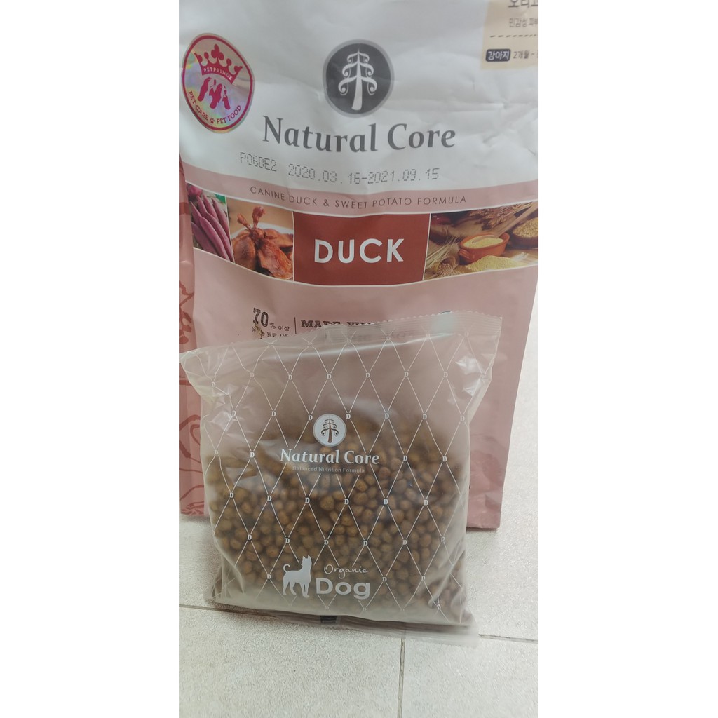 Thức ăn cho chó nhập khẩu từ Hàn quốc Natural core vị thịt Vịt 1kg (Duck)