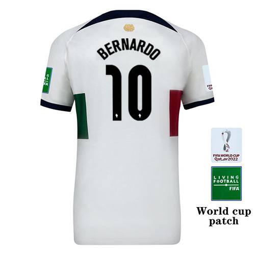 Áo Thun Bóng Đá 22-23 World Cup Bồ Đào Nha Bernardo Silva B Fernandes Felix Ronaldo Dễ Thương
