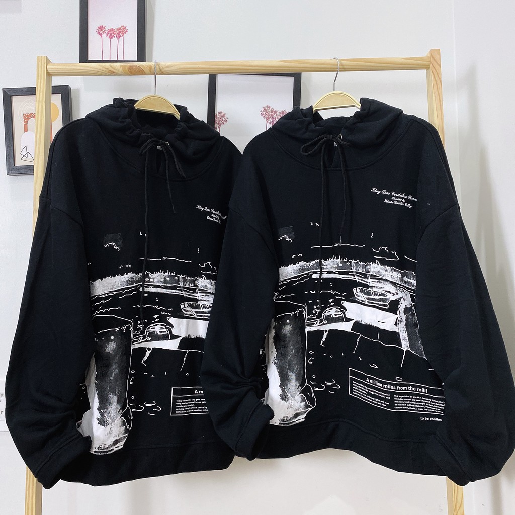 Áo Nỉ Hoodie MILES hình thật (form unisex)